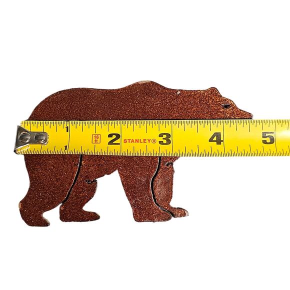 Decorative Magnets Bear Moose 5" Refrigerator Metal Rustic Wilderness Animal - Picture 2 of 9